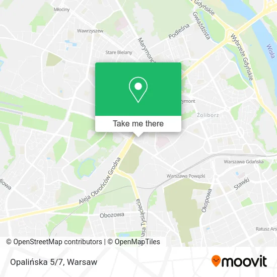 Opalińska 5/7 map