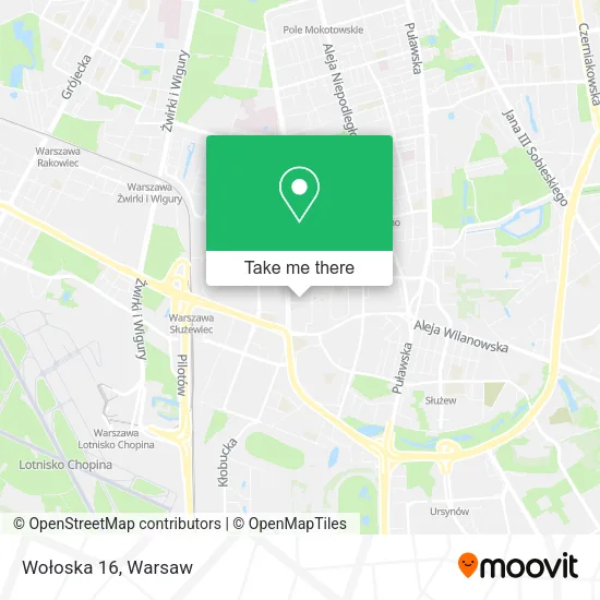 Wołoska 16 map