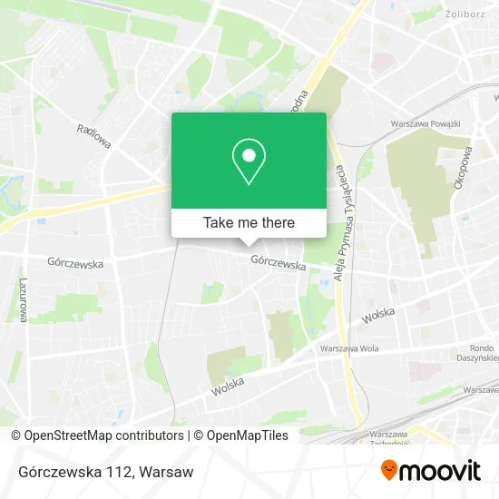 Górczewska 112 map