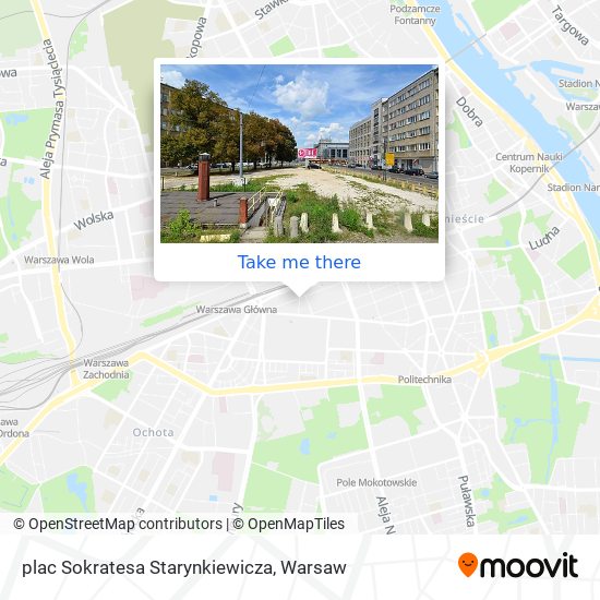 Карта plac Sokratesa Starynkiewicza