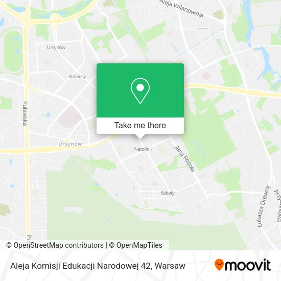 Aleja Komisji Edukacji Narodowej 42 map