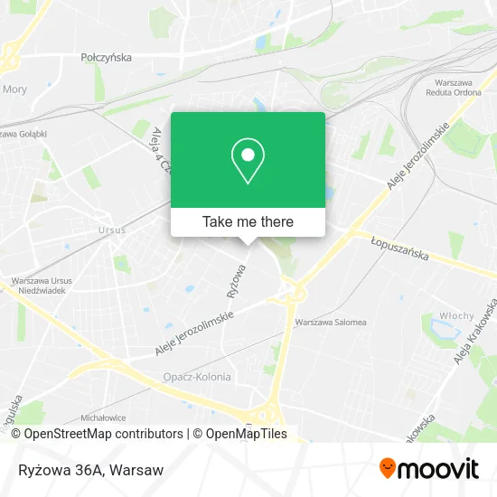 Ryżowa 36A map