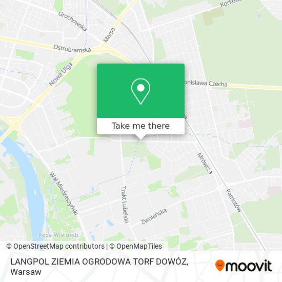 LANGPOL ZIEMIA OGRODOWA TORF DOWÓZ map