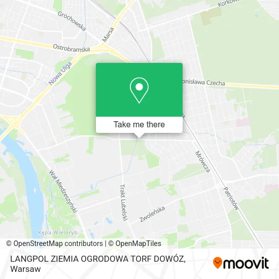 LANGPOL ZIEMIA OGRODOWA TORF DOWÓZ map