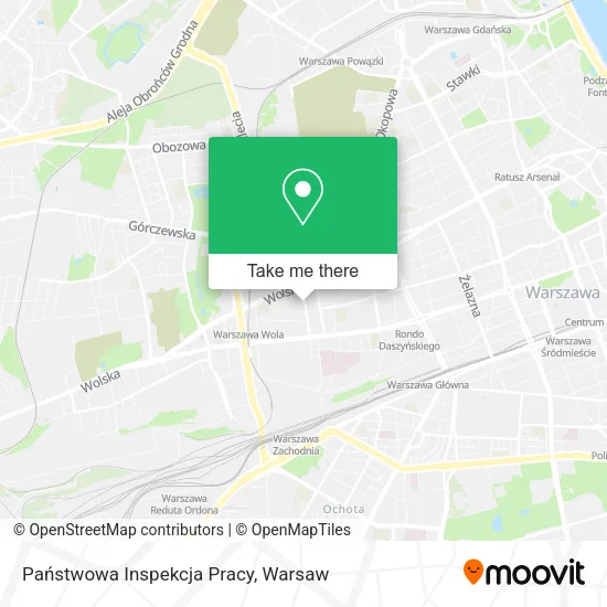 Państwowa Inspekcja Pracy map