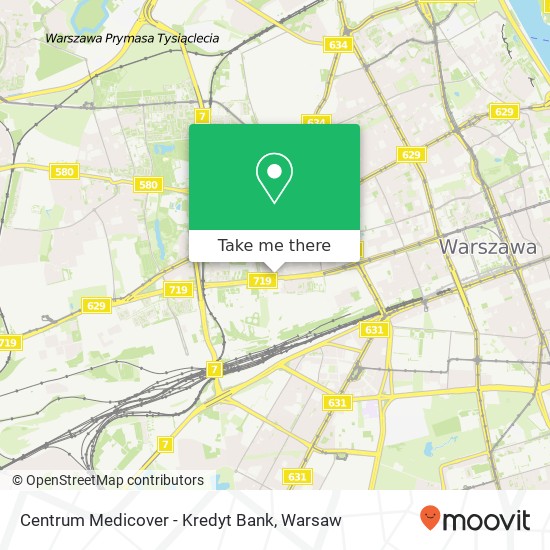 Centrum Medicover - Kredyt Bank map