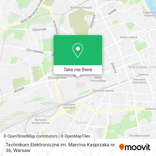 Technikum Elektroniczne im. Marcina Kasprzaka nr 36 map