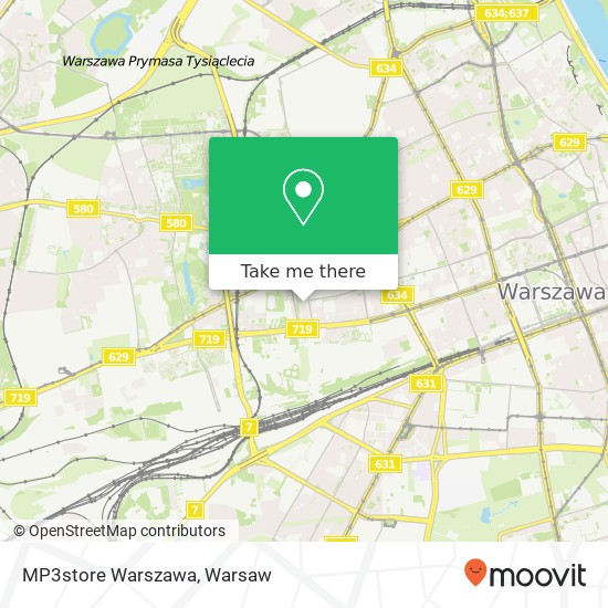 MP3store Warszawa map