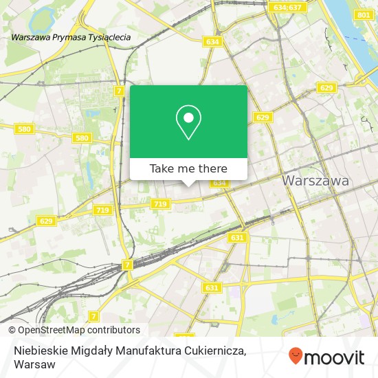 Niebieskie Migdały Manufaktura Cukiernicza map