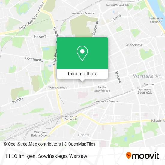 III LO im. gen. Sowińskiego map