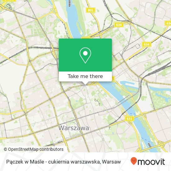 Pączek w Maśle - cukiernia warszawska map