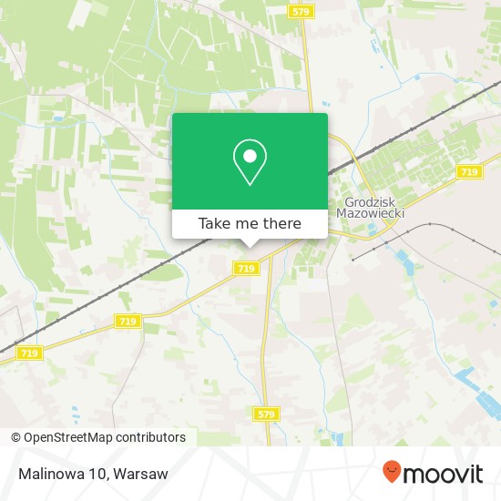 Malinowa 10 map