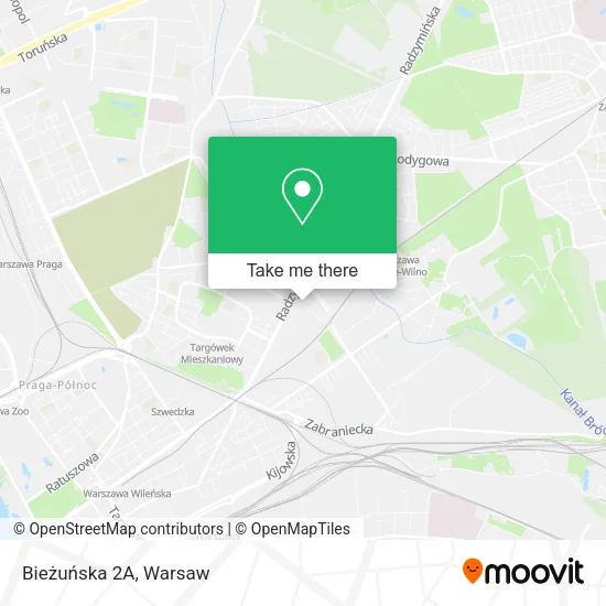 Карта Bieżuńska 2A