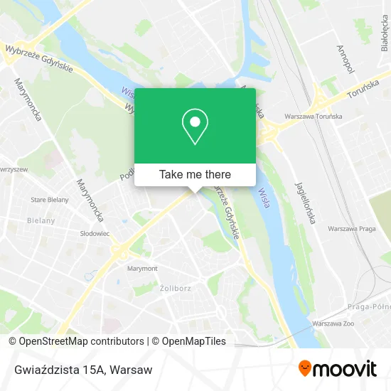 Gwiaździsta 15A map