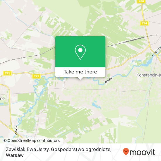 Zawiślak Ewa  Jerzy. Gospodarstwo ogrodnicze map