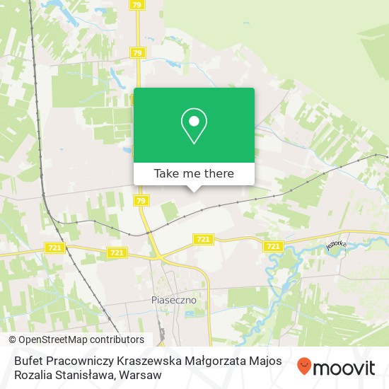 Bufet Pracowniczy Kraszewska Małgorzata Majos Rozalia Stanisława map