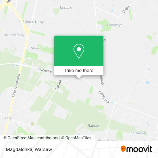 Magdalenka map