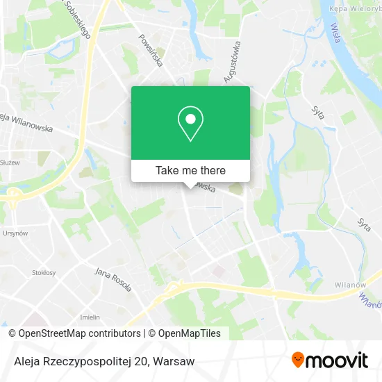 Aleja Rzeczypospolitej 20 map
