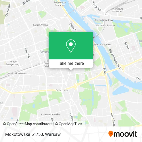 Mokotowska 51/53 map