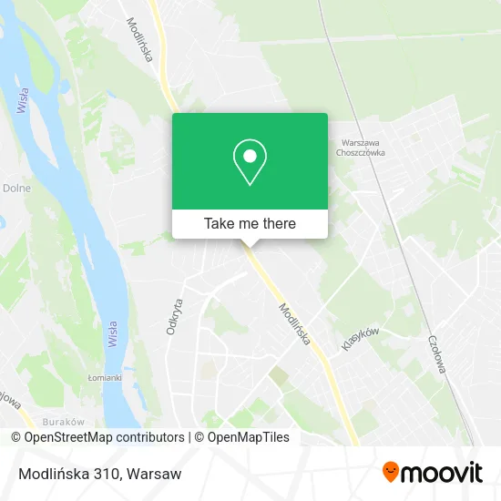 Modlińska 310 map