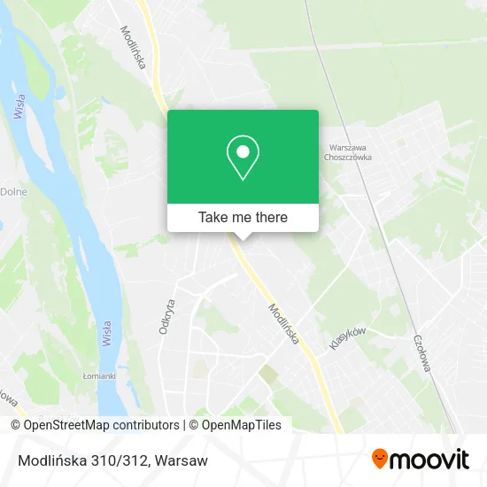 Modlińska 310/312 map