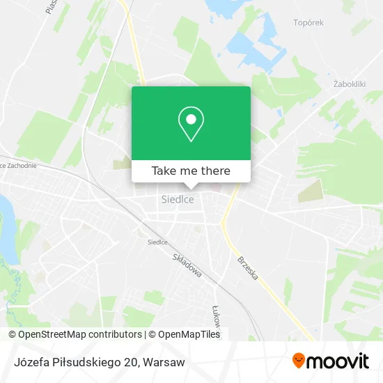 Józefa Piłsudskiego 20 map