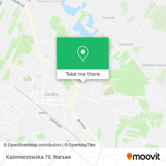 Kazimierzowska 70 map