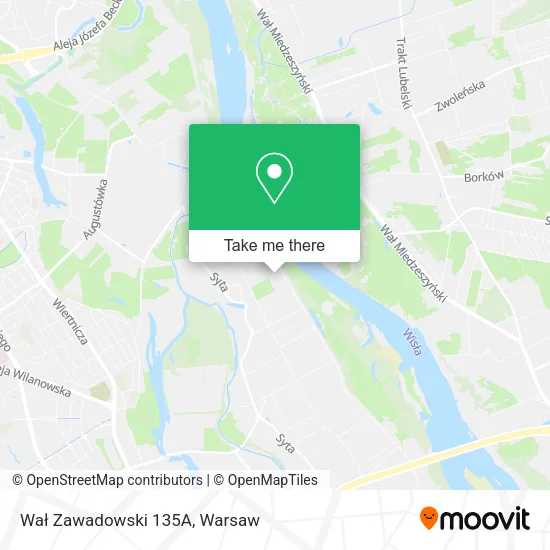 Wał Zawadowski 135A map