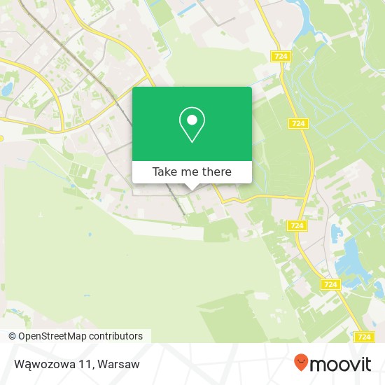 Wąwozowa 11 map