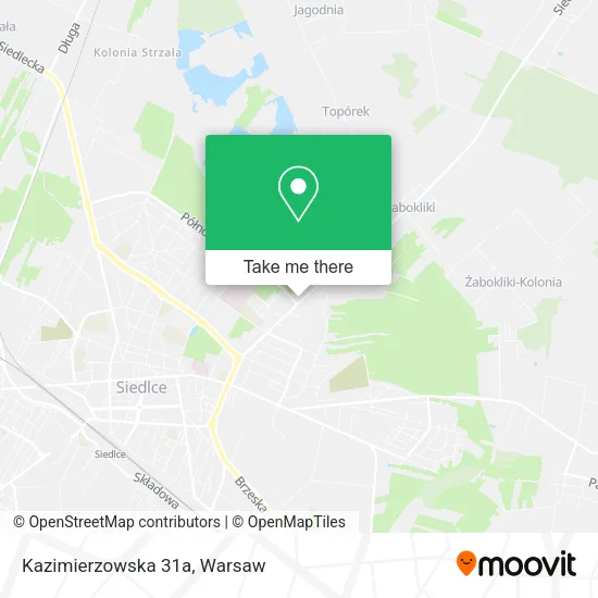 Kazimierzowska 31a map