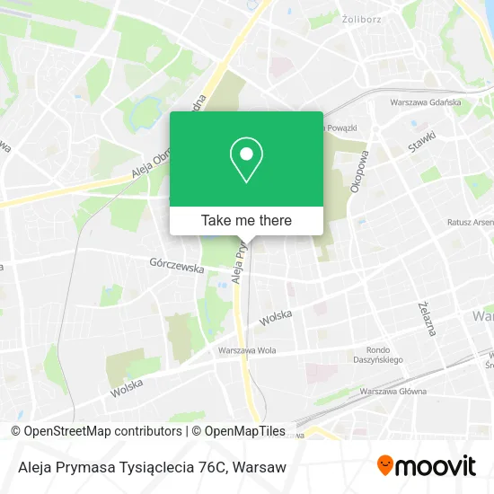 Aleja Prymasa Tysiąclecia 76C map