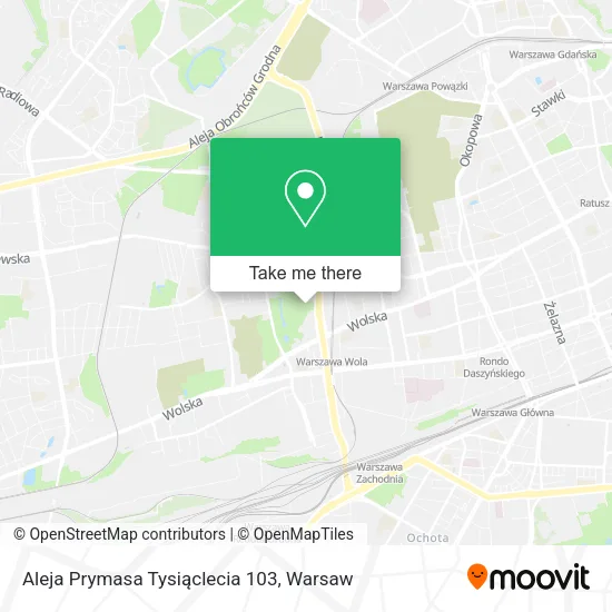 Aleja Prymasa Tysiąclecia 103 map