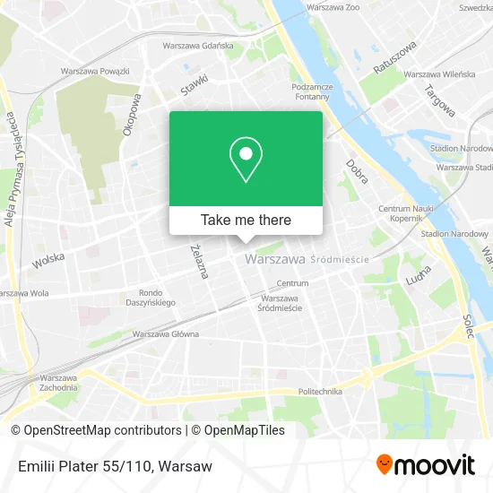 Emilii Plater 55/110 map