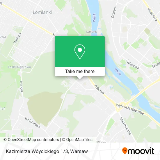 Карта Kazimierza Wóycickiego 1/3