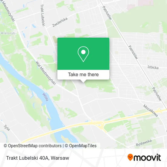 Trakt Lubelski 40A map