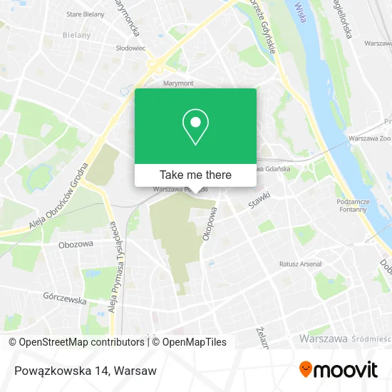 Powązkowska 14 map