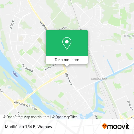 Modlińska 154 B map