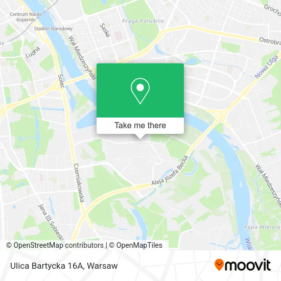 Ulica Bartycka 16A map