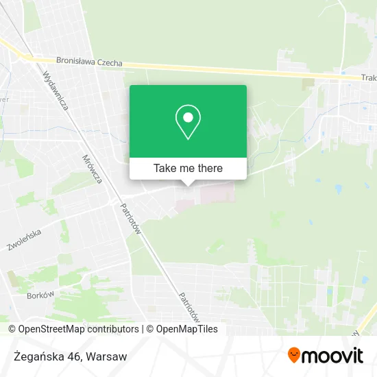Żegańska 46 map