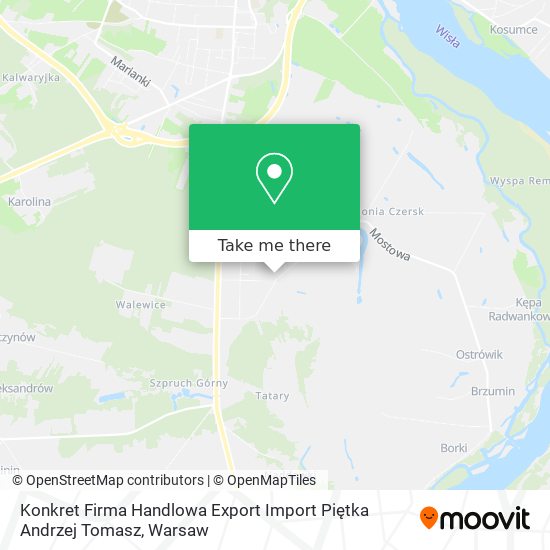 Konkret Firma Handlowa Export Import Piętka Andrzej Tomasz map