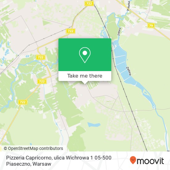 Pizzeria Capricorno, ulica Wichrowa 1 05-500 Piaseczno map