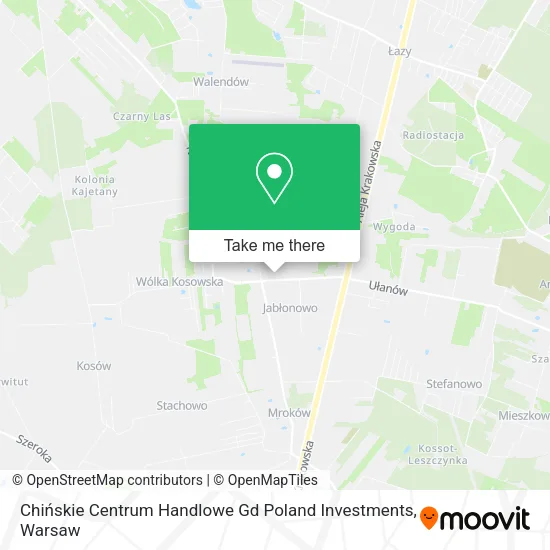 Карта Chińskie Centrum Handlowe Gd Poland Investments