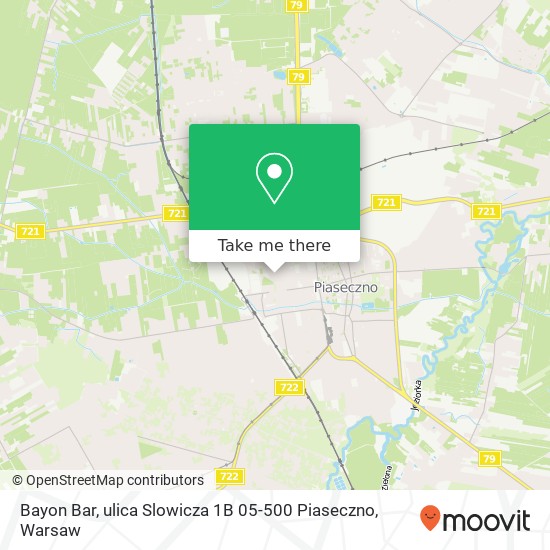 Bayon Bar, ulica Slowicza 1B 05-500 Piaseczno map