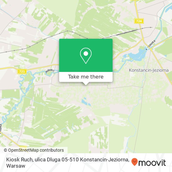 Kiosk Ruch, ulica Dluga 05-510 Konstancin-Jeziorna map