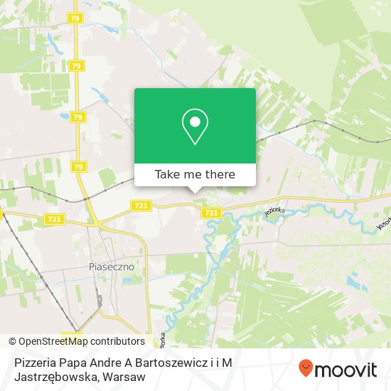 Карта Pizzeria Papa Andre A Bartoszewicz i i M Jastrzębowska, ulica Strumykowa 29 05-500 Piaseczno