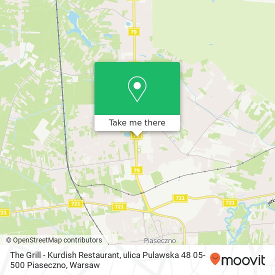 The Grill - Kurdish Restaurant, ulica Pulawska 48 05-500 Piaseczno map