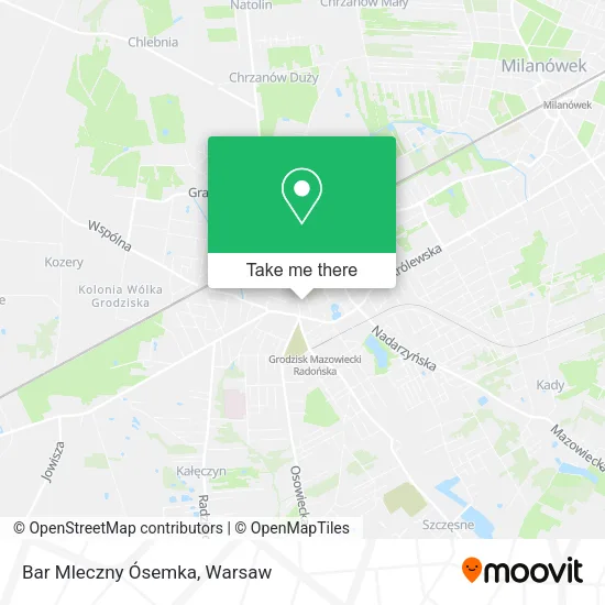 Bar Mleczny Ósemka map