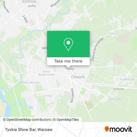 Tyskie Show Bar map