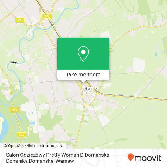 Salon Odziezowy Pretty Woman D Domanska Dominika Domanska, ulica Powstancow Warszawy 11 Otwock map