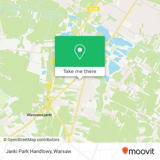 Janki Park Handlowy map